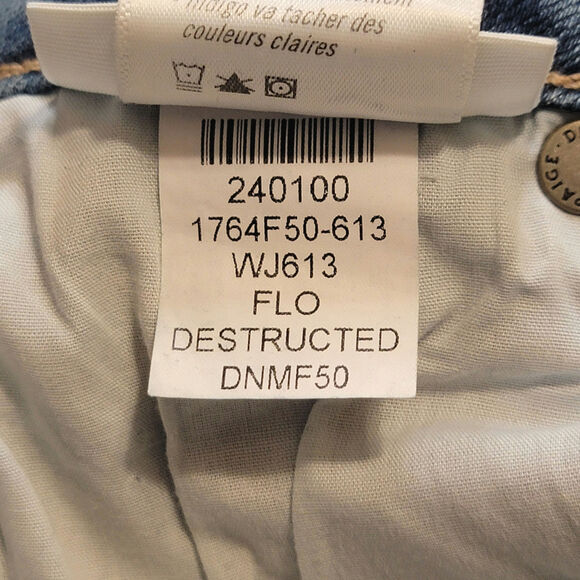 PAIGE Verdugo Ankle Distressed Raw Hem High Rise Crop Denim Skinny Jean Size 26 - Picture 13 of 15